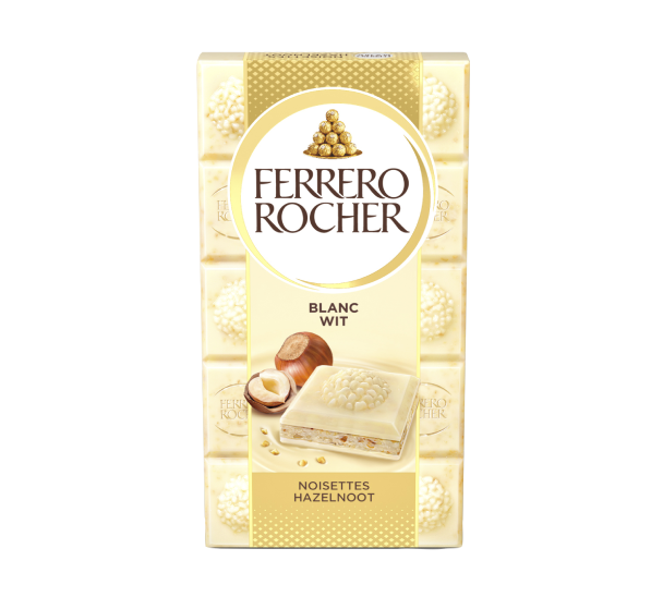 Tablette Ferrero Rocher au chocolat noir 55% aux noisettes