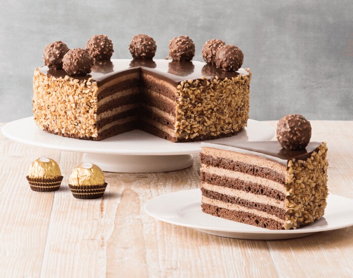 Ferrero Rocher Cake - Julie Marie Eats