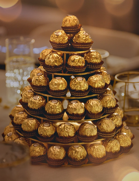 Golden Pyramid Centerpiece