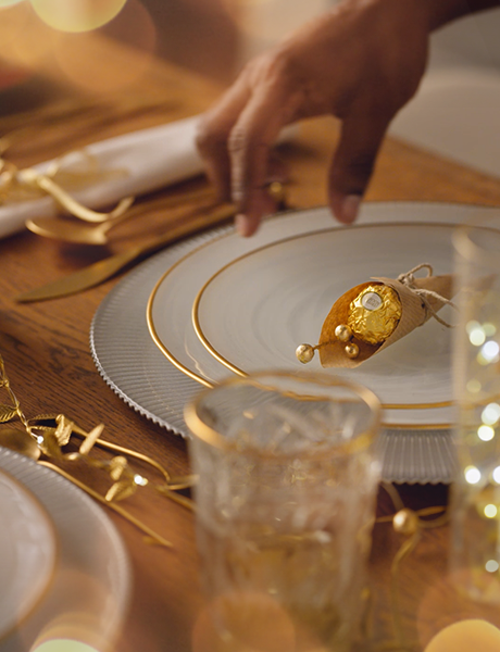 Golden Table Decoration