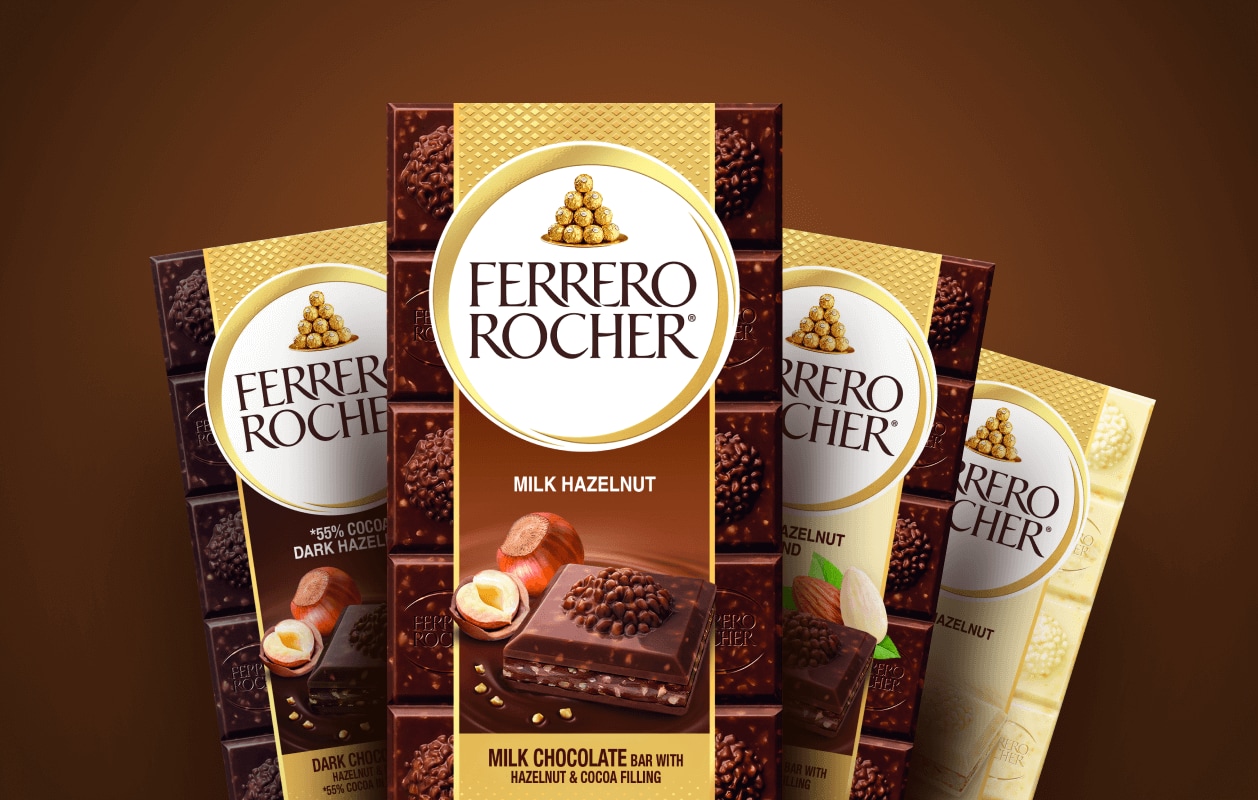 Assortiment Chocolats noirs noisettes FERRERO ROCHER ORIGINS