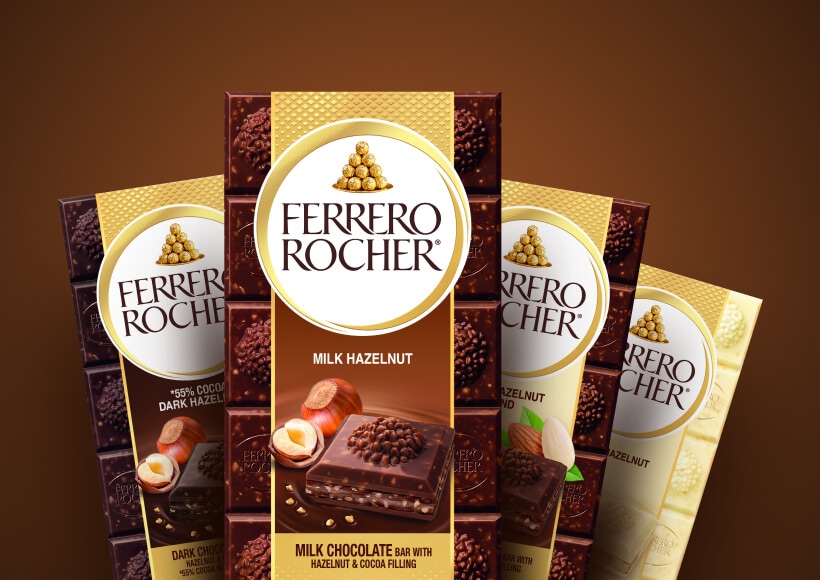 Chocolats Ferrero Rocher fourrés à la noisette – Eternal Roses Milano